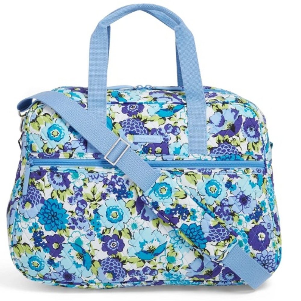 Vera Bradley Travel Bag Blueberry Blooms NWT